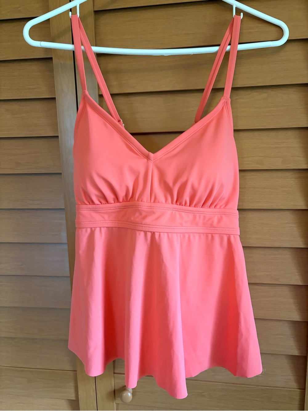 Shade & Shore Bright Coral Swim Top